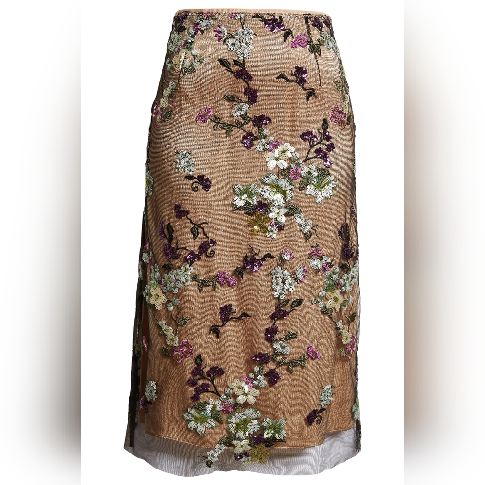 VINCE Begonia Sequin Skirt NWT - Picture 4 of 12